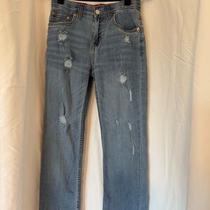 Levi's Blue Straight Leg Jeans with Classic Style